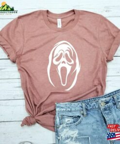 Ghost Mask Shirt Halloween Horror Face For Him Her Sweatshirt T-Shirt