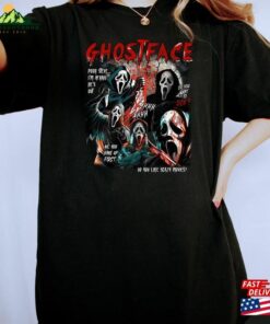 Ghostface Shirt Comfort Colors Ghost Face T-Shirt Scream Unisex Hoodie