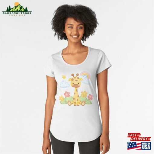 Giraffe Cute Premium Scoop T-Shirt Unisex