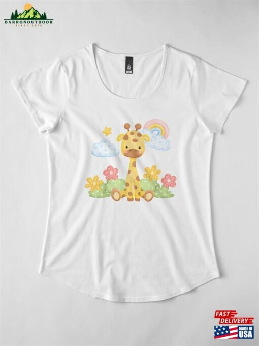 Giraffe Cute Premium Scoop T-Shirt Unisex