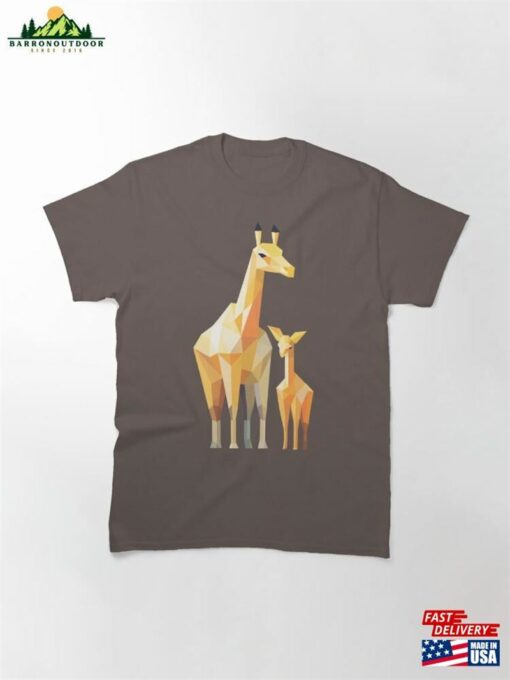 Giraffe Mom And Babe Classic T-Shirt Hoodie Sweatshirt