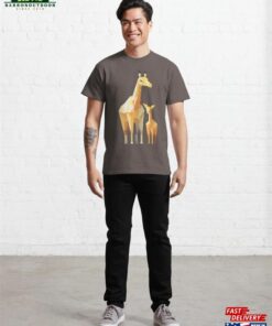 Giraffe Mom And Babe Classic T Shirt Hoodie Sweatshirt 4
