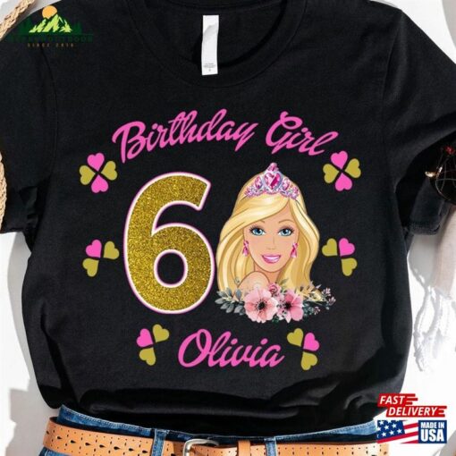 Girl Birthday Personalized Shirt Custom Blonde T-Shirt Unisex