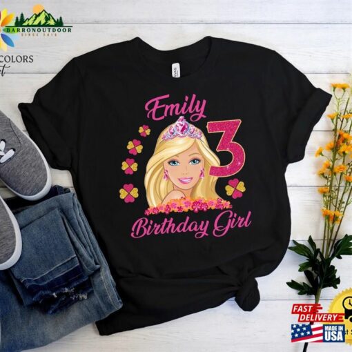 Girl Birthday Shirt Family T-Shirt Personalized Hoodie Sweatshirt