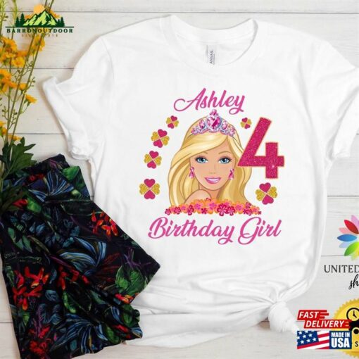 Girl Birthday Shirt Family T-Shirt Personalized Hoodie Sweatshirt