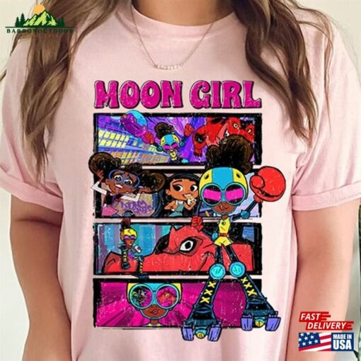 Girl Dinosaur Shirt Moon And Devil Hoodie Classic