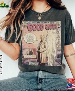 Good Omens Move Comic Shirt Aziraphale 2023 Retro Graphic Tee Unisex Gift Hoodie Classic