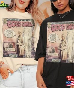 Good Omens Move Comic Shirt Crowley 90S Vintage Merch Book Art Aziraphale 2023 Retro Graphic Tee Unisex Gift Hoodie V4 T-Shirt 2 Good Omens Move Comic Shirt Crowley 90S Vintage Merch Book Art Aziraphale 2023 Retro Graphic Tee Unisex Gift Hoodie V4 T Shirt 3