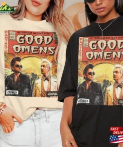 Good Omens Movie Comic Shirt Aziraphale 2023 Retro Graphic Tee Unisex Gift Hoodie Sweatshirt Classic Good Omens Movie Comic Shirt Aziraphale 2023 Retro Graphic Tee Unisex Gift Hoodie Sweatshirt Classic