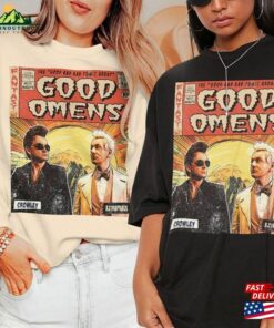 Good Omens Movie Comic Shirt Crowley 90S Vintage Merch Book Art Aziraphale 2023 Retro Graphic Tee Unisex Gift Hoodie V1v1 Sweatshirt Good Omens Movie Comic Shirt Crowley 90S Vintage Merch Book Art Aziraphale 2023 Retro Graphic Tee Unisex Gift Hoodie V1v1 Sweatshirt