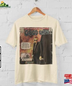 Good Omens Movie Comic Shirt Crowley 90S Vintage Merch Book Art Unisex Classic 4