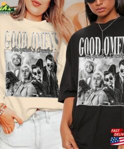 Good Omens Movie Shirt Crowley 90S Y2k Vintage Retro Style Sweatshirt Classic Good Omens Movie Shirt Crowley 90S Y2k Vintage Retro Style Sweatshirt Classic