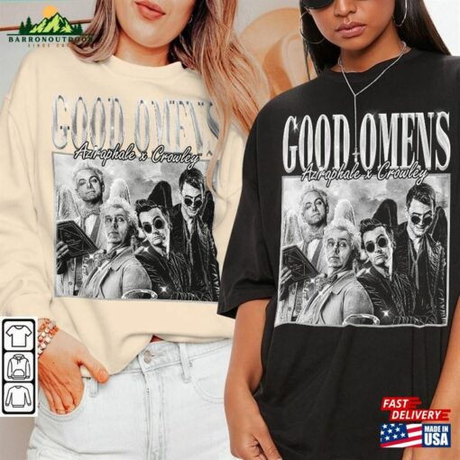 Good Omens Movie Shirt Crowley 90S Y2k Vintage Retro Style Sweatshirt Classic