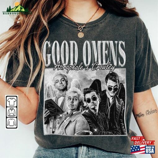 Good Omens Movie Shirt Crowley 90S Y2k Vintage Retro Style Sweatshirt Classic