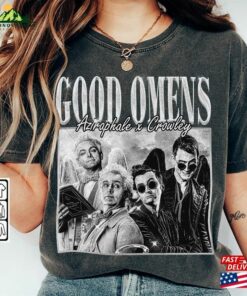 Good Omens Movie Shirt Crowley 90S Y2k Vintage Retro Style Sweatshirt Hoodie Good Omens Movie Shirt Crowley 90S Y2k Vintage Retro Style Sweatshirt Hoodie