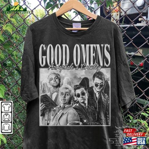 Good Omens Movie Shirt Crowley 90S Y2k Vintage Retro Style Sweatshirt Unisex T-Shirt