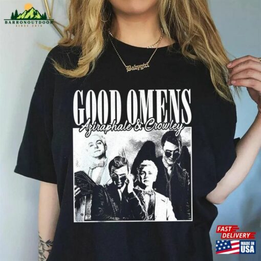 Good Omens Movie Shirt Crowley 90S Y2k Vintage Retro Style Tv Series 2019–2023 Sweatshirt Hoodie