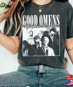 Good Omens Movie Shirt Crowley 90S Y2k Vintage Retro Style Tv Series 2019–2023 Sweatshirt Hoodie Good Omens Movie Shirt Crowley 90S Y2k Vintage Retro Style Tv Series 2019–2023 Sweatshirt Hoodie