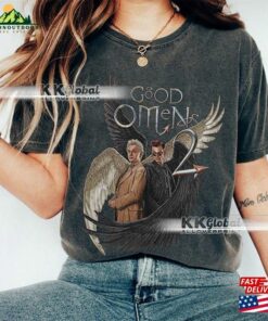 Good Omens Movie Shirt Crowley Vintage 90S Y2k Retro Style Sweatshirt Aziraphale 2023 Bootleg Unisex Gift For T-Shirt