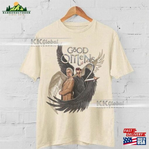 Good Omens Movie Shirt Crowley Vintage 90S Y2k Retro Style Sweatshirt Aziraphale 2023 Bootleg Unisex Gift For T-Shirt