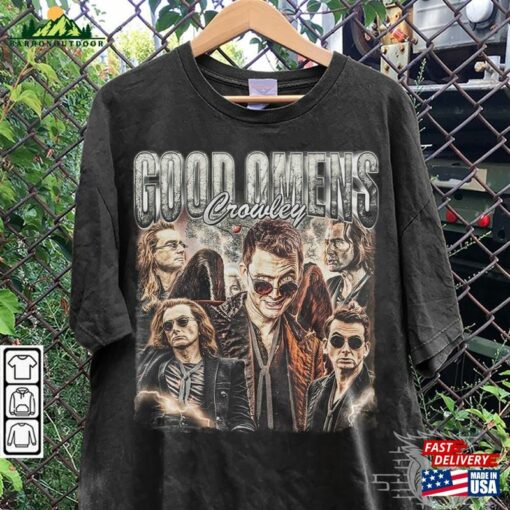 Good Omens Movie Shirt Crowley Vintage 90S Y2k Retro Style Sweatshirt Classic