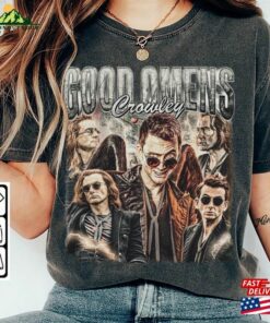 Good Omens Movie Shirt Crowley Vintage 90S Y2k Retro Style Sweatshirt Hoodie