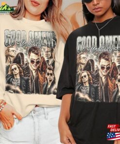 Good Omens Movie Shirt Crowley Vintage 90S Y2k Retro Style Sweatshirt T-Shirt 3 Good Omens Movie Shirt Crowley Vintage 90S Y2k Retro Style Sweatshirt T Shirt 4