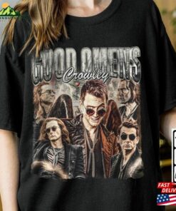 Good Omens Movie Shirt Crowley Vintage 90S Y2k Retro Style Sweatshirt Unisex Good Omens Movie Shirt Crowley Vintage 90S Y2k Retro Style Sweatshirt Unisex