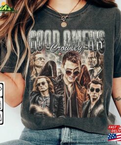 Good Omens Movie Shirt Crowley Vintage 90S Y2k Retro Style Sweatshirt Unisex T-Shirt