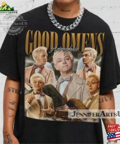 Good Omens Vintage Shirt Aziraphale Crowley 90S Sweater T-Shirt Hoodie Good Omens Vintage Shirt Aziraphale Crowley 90S Sweater T-Shirt Hoodie