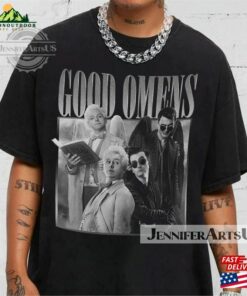 Good Omens Vintage Shirt Crowley 90S Sweater Aziraphale 2023 Retro Graphic Tee Unisex Gift Hoodie T-Shirt Good Omens Vintage Shirt Crowley 90S Sweater Aziraphale 2023 Retro Graphic Tee Unisex Gift Hoodie T-Shirt