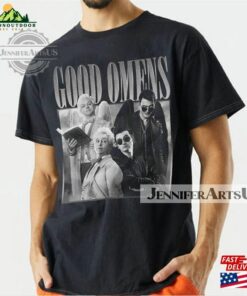 Good Omens Vintage Shirt Crowley 90S Sweater Aziraphale 2023 Retro Graphic Tee Unisex Gift Hoodie T-Shirt 2 Good Omens Vintage Shirt Crowley 90S Sweater Aziraphale 2023 Retro Graphic Tee Unisex Gift Hoodie T Shirt 3