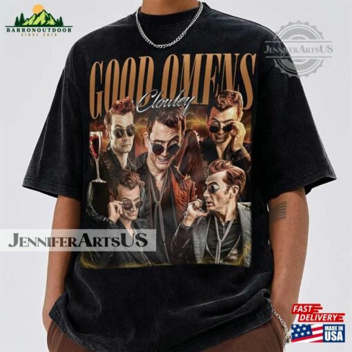 Good Omens Vintage Shirt Crowley 90S Sweater Classic Hoodie