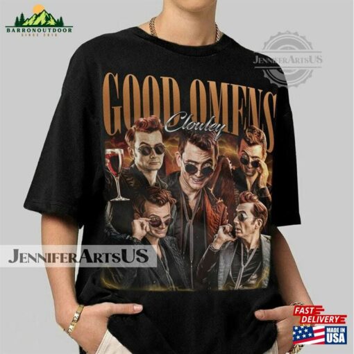 Good Omens Vintage Shirt Crowley 90S Sweater Classic Hoodie