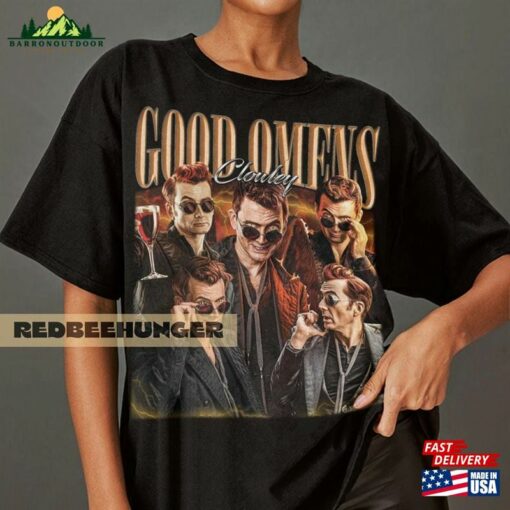 Good Omens Vintage Shirt Crowley 90S Sweater T-Shirt Sweatshirt