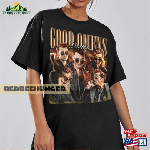 Good Omens Vintage Shirt Crowley 90S Sweater T-Shirt Sweatshirt