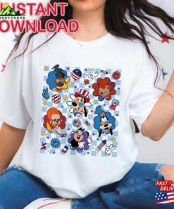 Goofy Movie 4Th Of July Checkered Instant Download Fourth 2023 Independence Day T-Shirt Hoodie