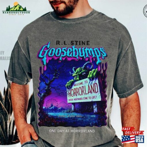 Goose Bumps One Day At Horrorland Classic R L S T-Shirt Goosebump Halloween Unisex Hoodie