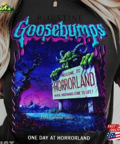 Goose Bumps One Day At Horrorland Classic R L S T-Shirt Goosebump Halloween Unisex Hoodie