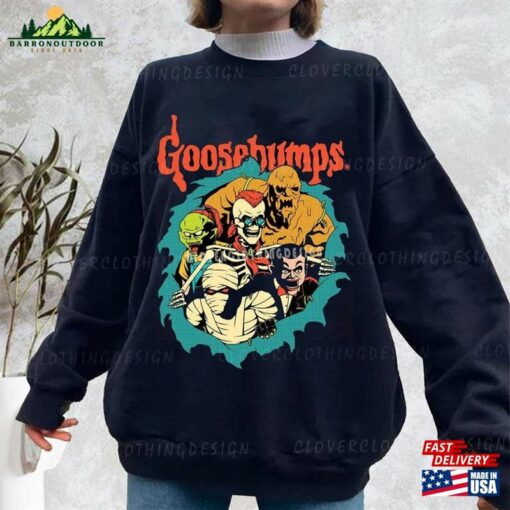 Goosebump Vintage Sweatshirt Shirt Horror Halloween Movie Retro 90S Hoodie