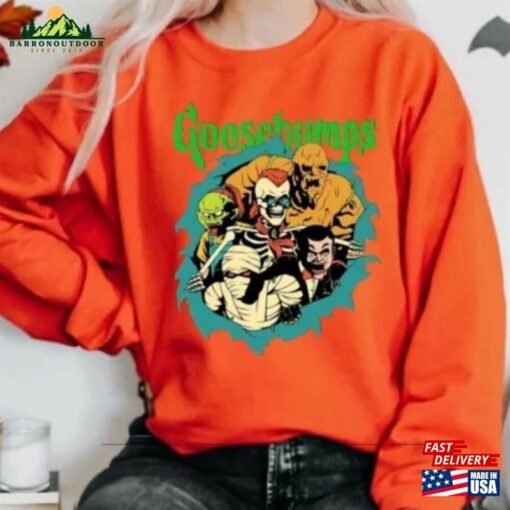 Goosebumps Horrorland T-Shirt Sweatshirt Halloween Horror Movie Gift For Her Hoodie Classic