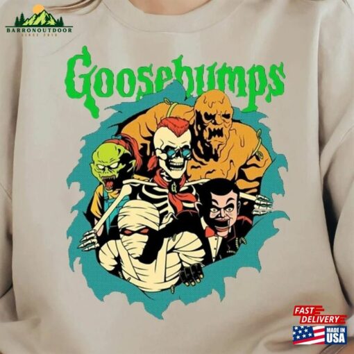 Goosebumps Horrorland T-Shirt Sweatshirt Halloween Horror Movie Gift For Her Hoodie Classic