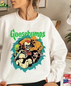 Goosebumps Horrorland T Shirt Sweatshirt Halloween Horror Movie Gift For Her Hoodie Classic 3