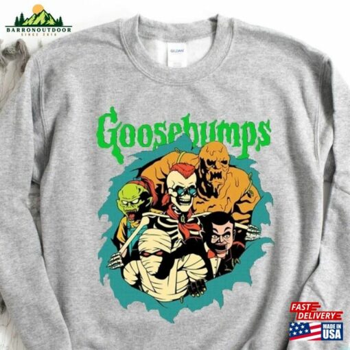 Goosebumps Horrorland T-Shirt Sweatshirt Halloween Horror Movie Gift For Her Hoodie Classic