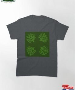 Green Coral Branches Design Hawaii Pattern Classic T-Shirt Hoodie