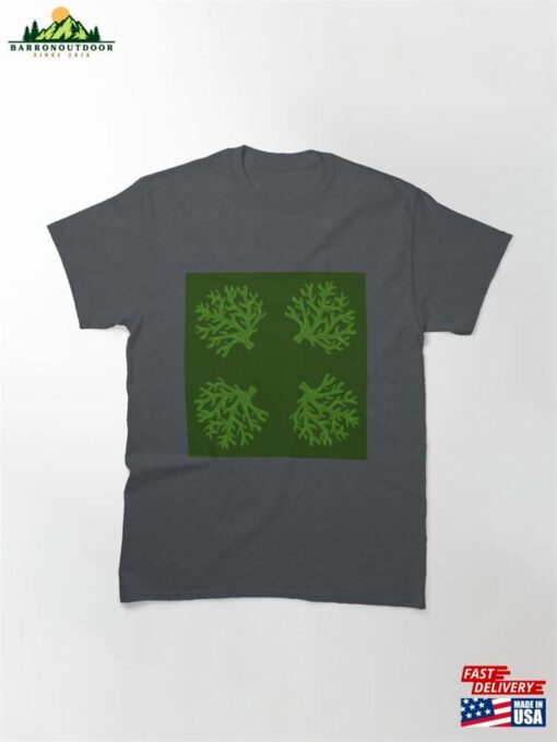 Green Coral Branches Design Hawaii Pattern Classic T-Shirt Hoodie