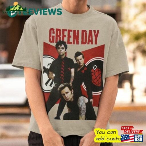 Green Day 2023 Tour Limited Edition T-Shirt Rock Band Concert Tee Hoodie Unisex