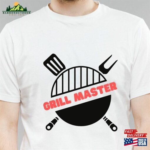 Grill Master Shirt Bbq Tee Barbecue Unisex Classic