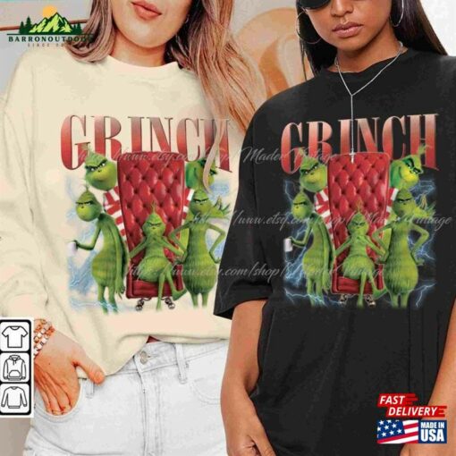 Grinch Christmas Sweatshirt Face Shirt Day Program Hoodie