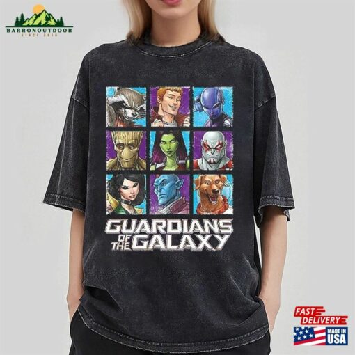 Guardians Of The Galaxy Faces T-Shirt Characters Shirt Marvel Movie 2023 Sweatshirt